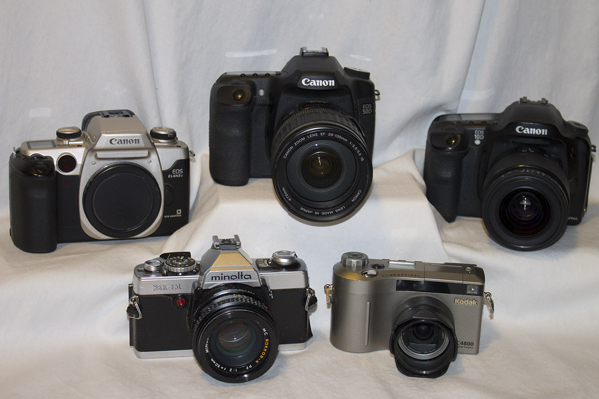 Five different cameras